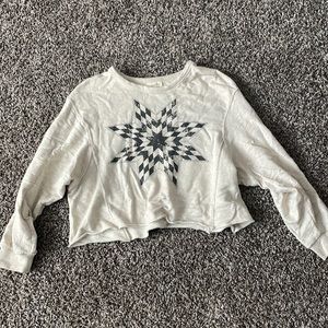 Universal Thread, cream cropped sweatshirt